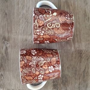 Pair of 2009 Starbucks Mermaid Mugs